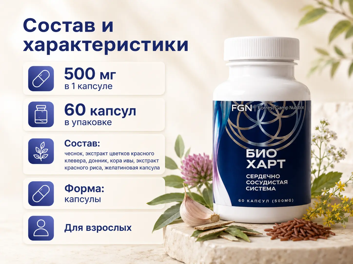 БИО ХАРТ FGN — состав и характеристики